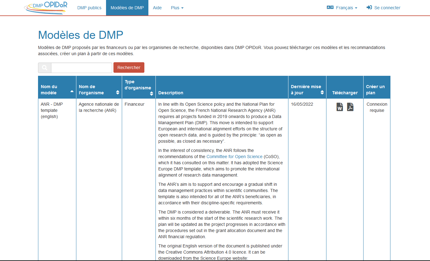 DONNEES2023 20 OPIDOR MODELES DMP