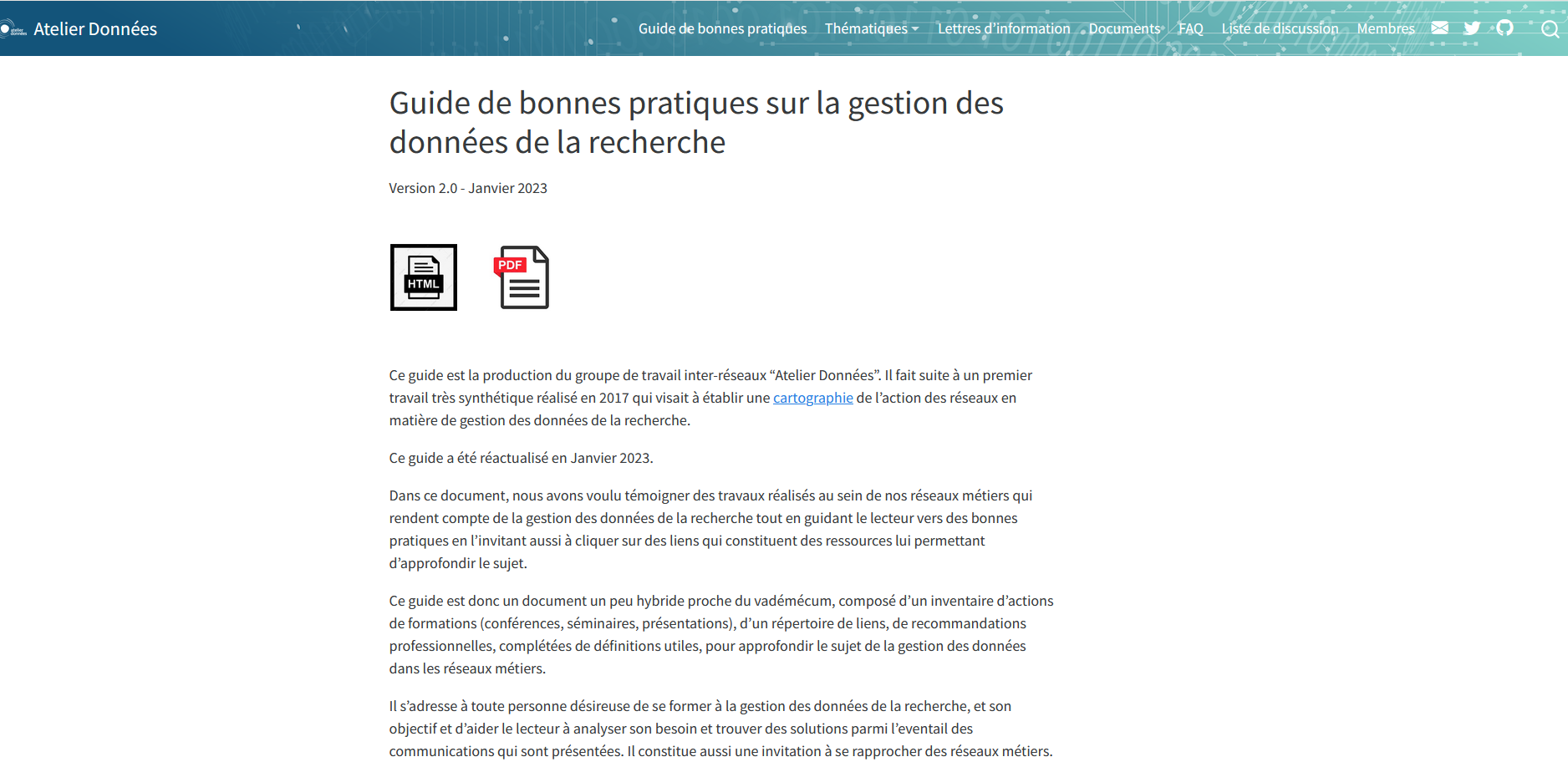 DONNEES2023 23 cnrs guide bonnes pratiques gestion donnees 2023